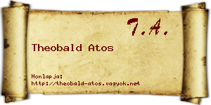 Theobald Atos névjegykártya